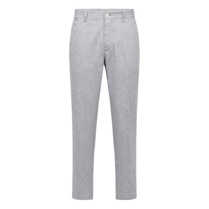 Medium Blue - Front - Boss Mens Straight Chinos
