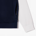 Navy-White - Back - Lacoste Mens Zip Interlock Stretch Track Jacket