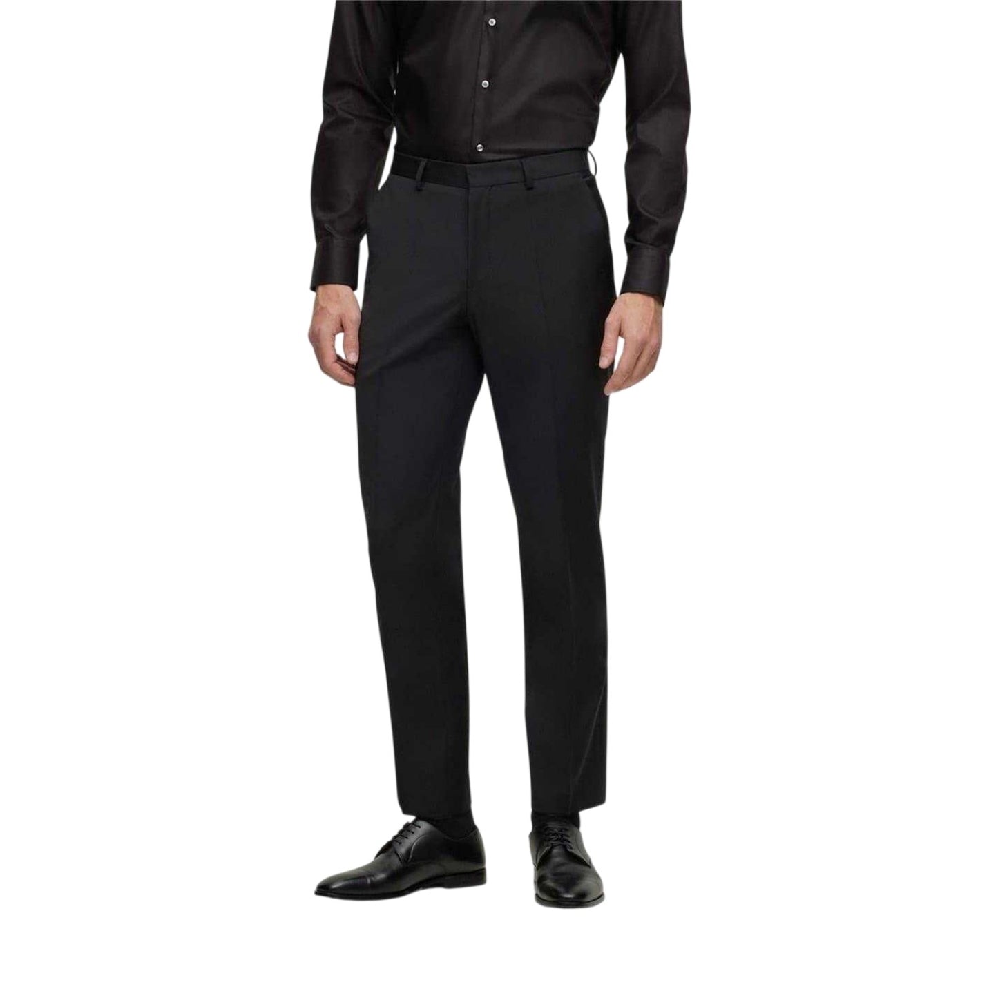 Black - Side - Boss Mens Leon Chinos