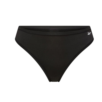 Black-Grey-Berry - Back - Reebok Womens-Ladies Agatha Thong (Pack of 3)