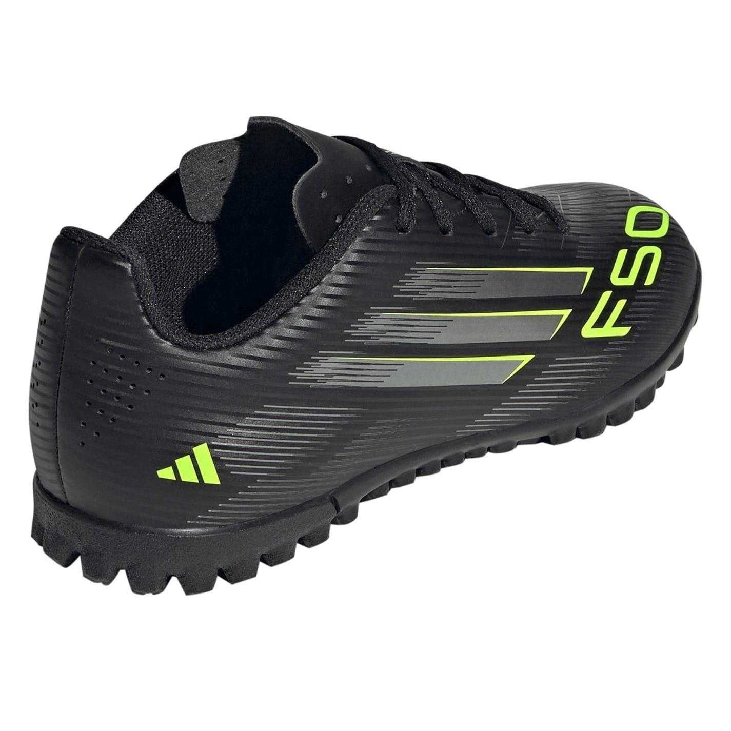 Black-Lemon - Back - Adidas Childrens-Kids F50 Messi Football Boots