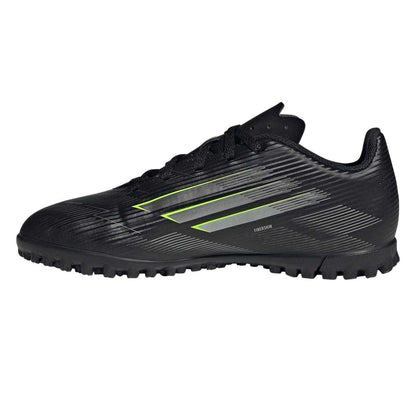 Black-Lemon - Side - Adidas Childrens-Kids F50 Messi Football Boots