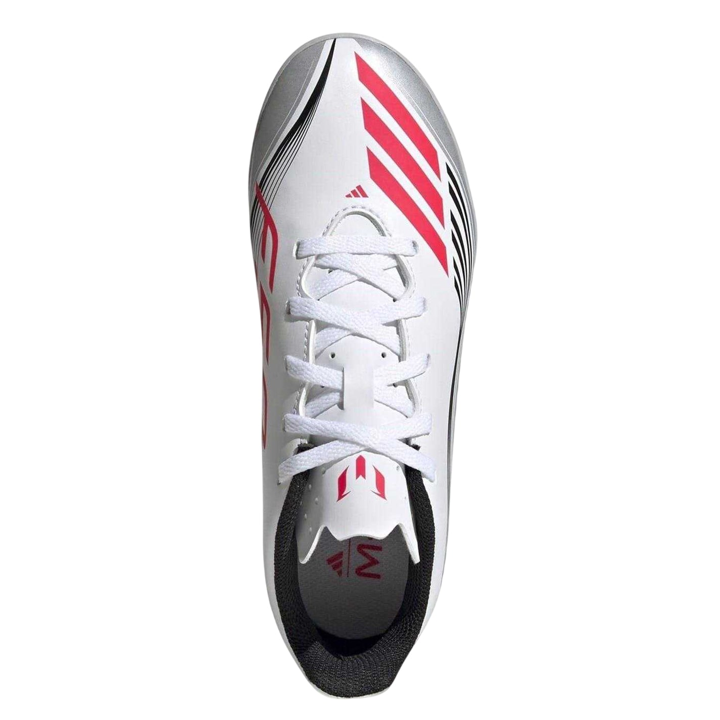 White-Red - Lifestyle - Adidas Childrens-Kids F50 Messi Football Boots