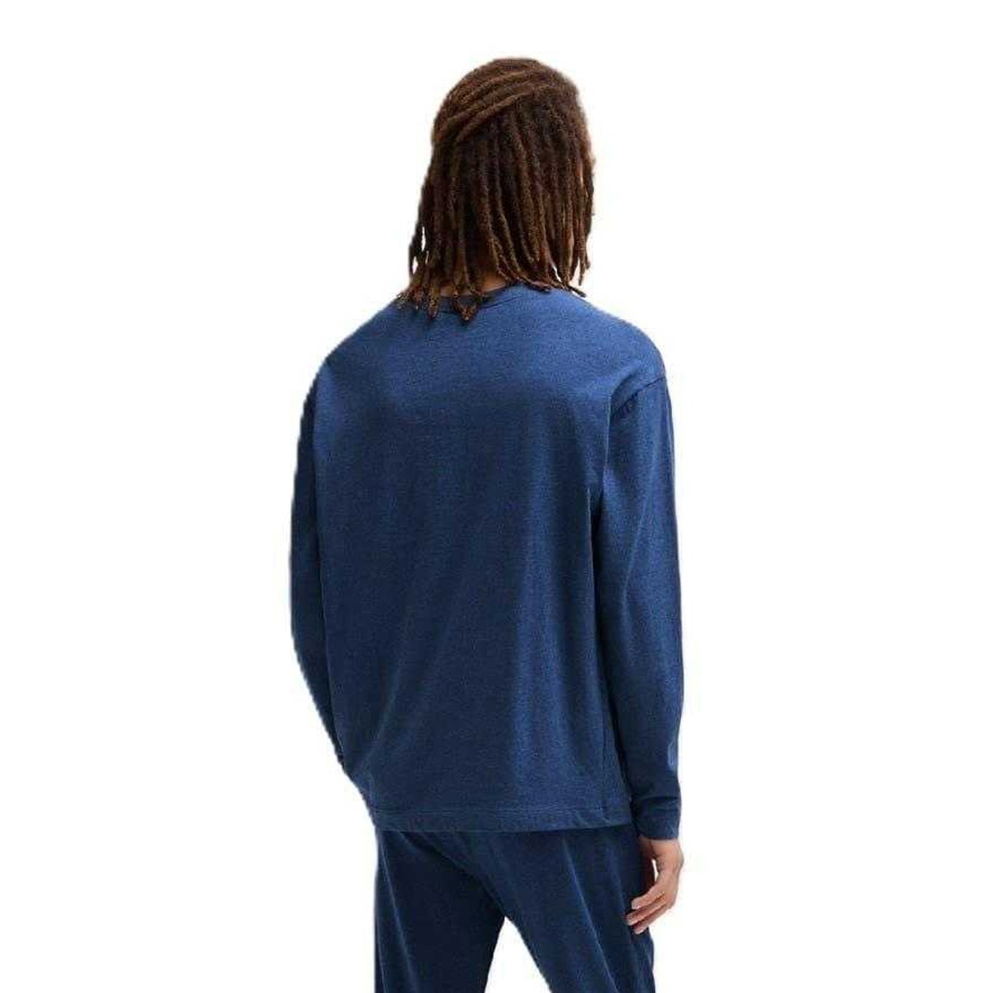 Dark Blue - Back - Boss Mens Stripe Detail Regular Jacket