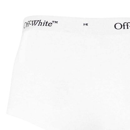 Black-White - Side - Off White Mens Bookish Boxer Shorts (Pack of 2)