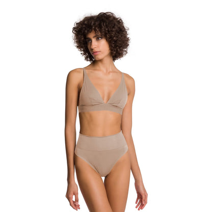 Clay - Pack Shot - Wolford Womens-Ladies Seamless High Waist Thong