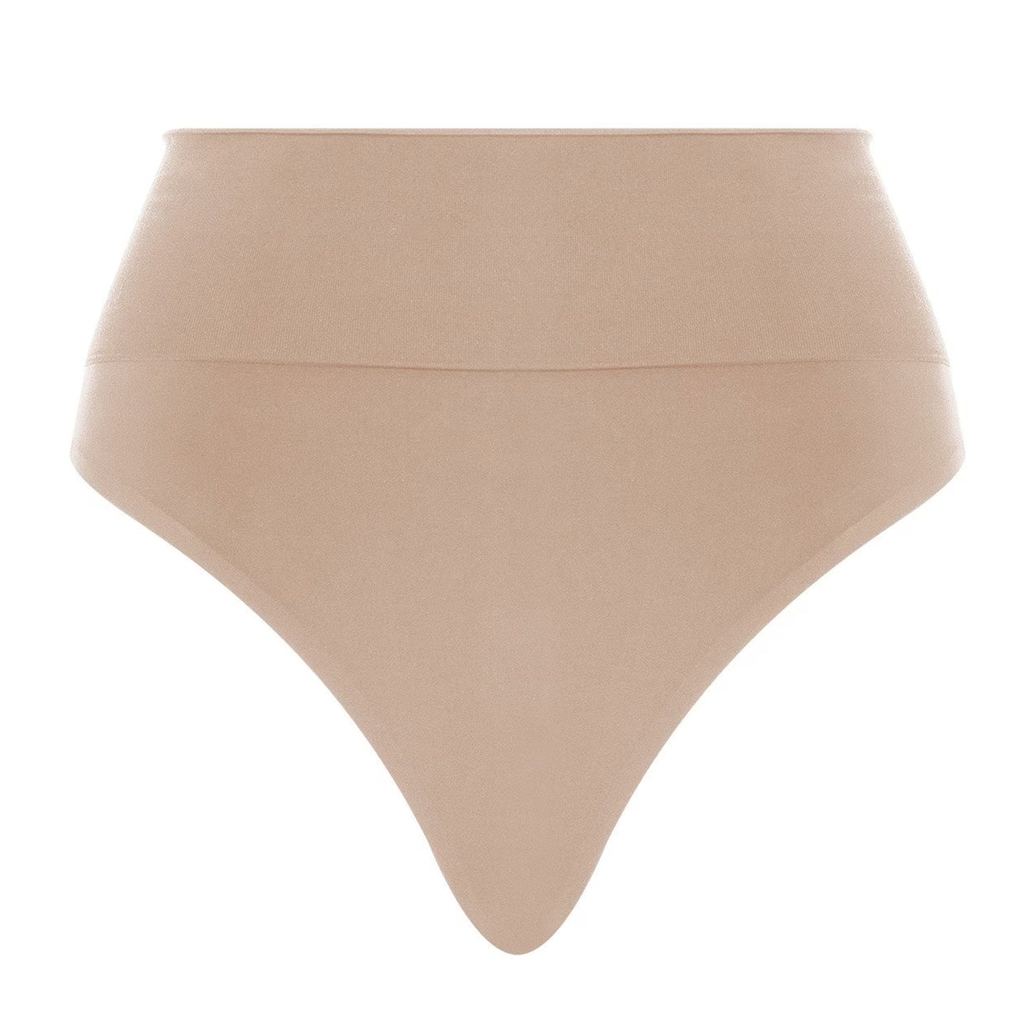 Clay - Front - Wolford Womens-Ladies Seamless High Waist Thong