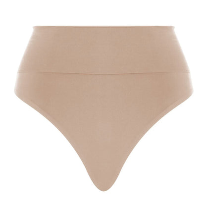 Clay - Front - Wolford Womens-Ladies Seamless High Waist Thong