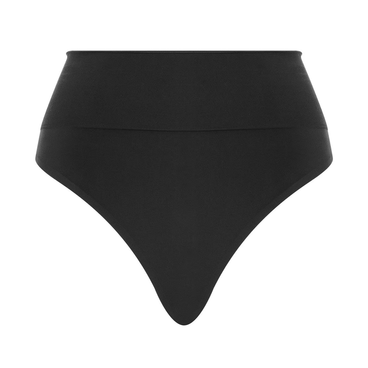 Black - Front - Wolford Womens-Ladies Seamless High Waist Thong