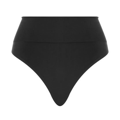 Black - Front - Wolford Womens-Ladies Seamless High Waist Thong