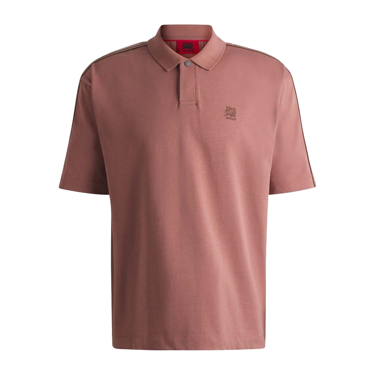 Pink - Front - Hugo Mens Red Bull Branded Polo Shirt
