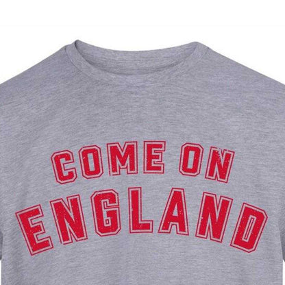 Grey - Side - England Unisex Adult England World Cup Graphic Print Cotton Blend T-Shirt