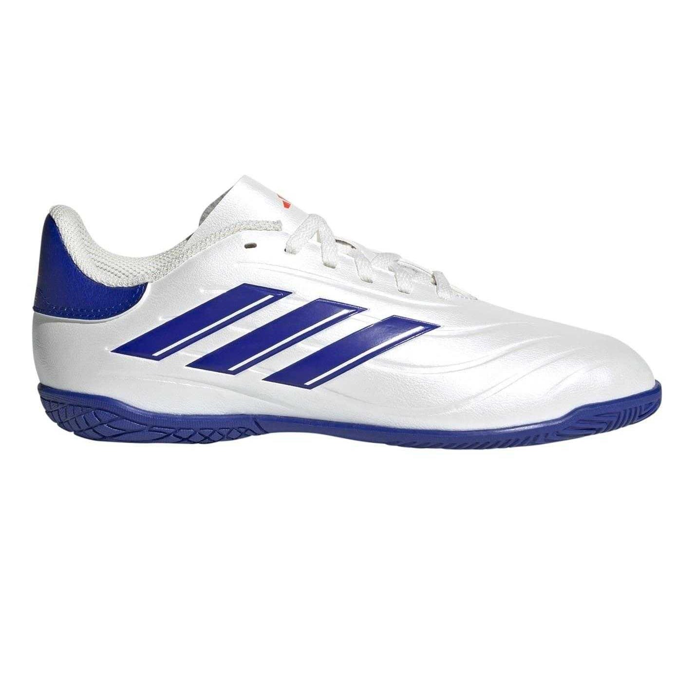 White-Blue-Red - Front - Adidas Childrens-Kids Copa Pure 2 Club Indoor Football Shoes