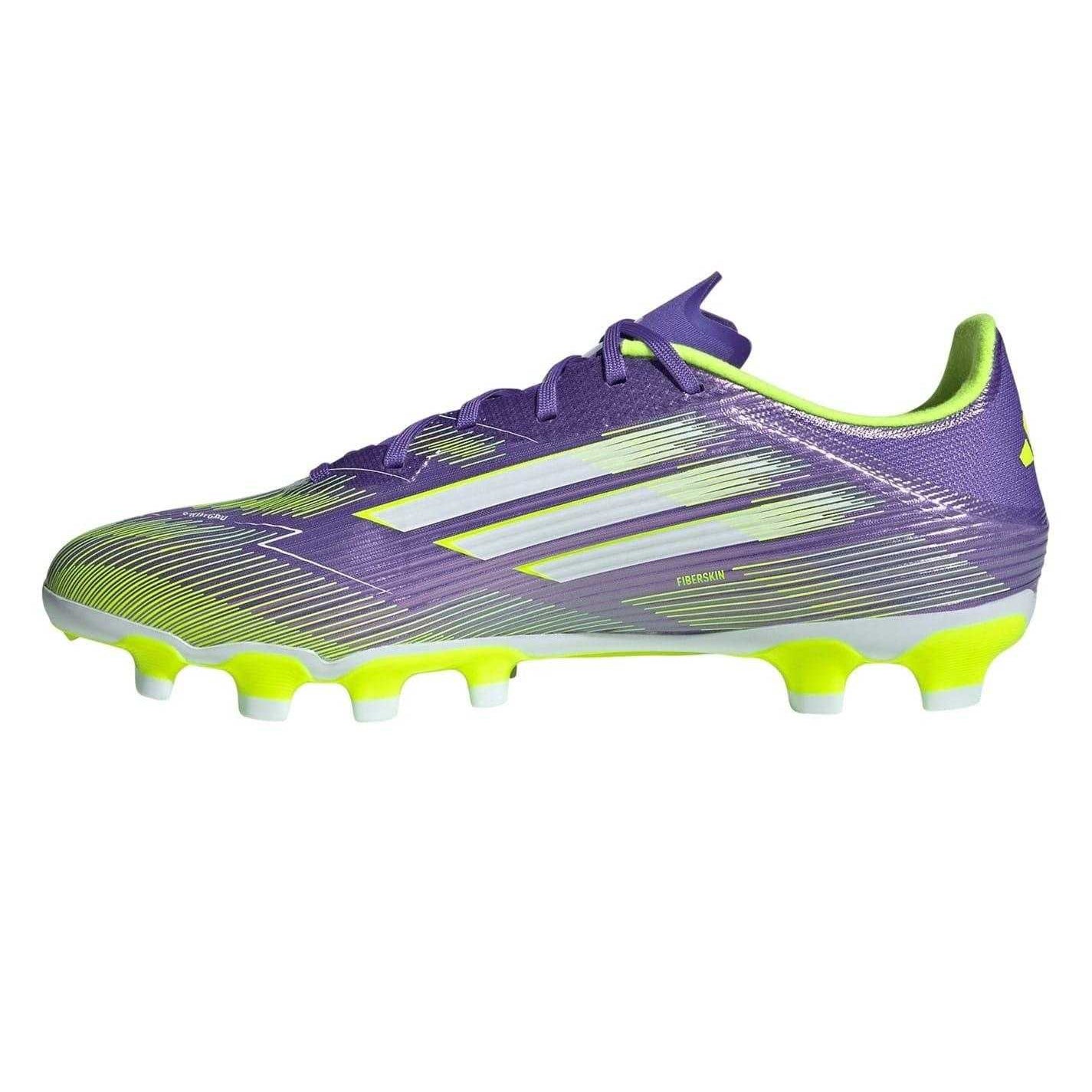 Purple-White - Side - Adidas Unisex Adult F50 Football Boots