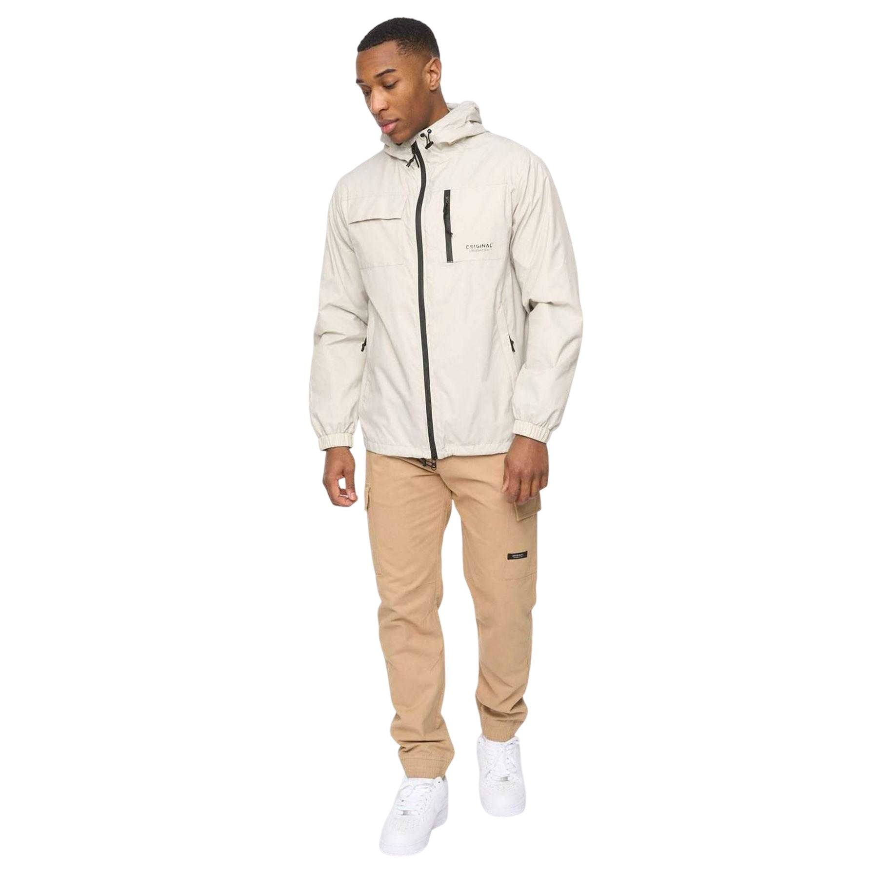 Stone - Side - Crosshatch Mens Utilate Jacket