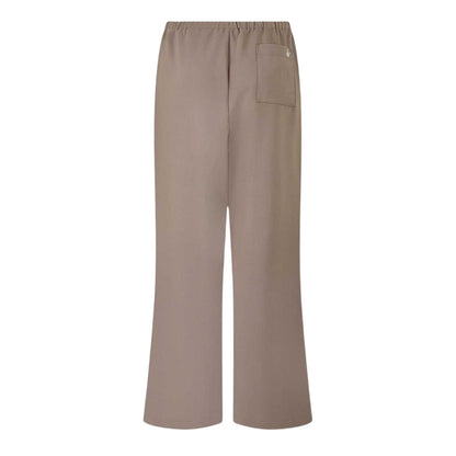 Taupe - Back - Jack Wills Womens-Ladies Pinstripe Wide Leg Chinos