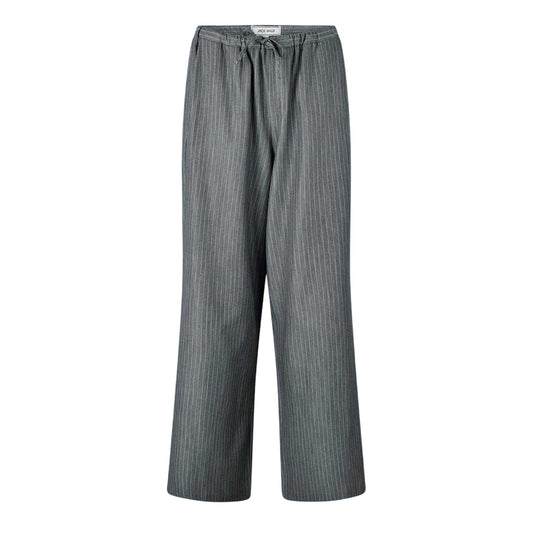 Folkstone - Front - Jack Wills Womens-Ladies Pinstripe Wide Leg Chinos