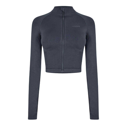 Navy - Front - USA Pro Womens-Ladies Pro Windproof Raglan Jacket