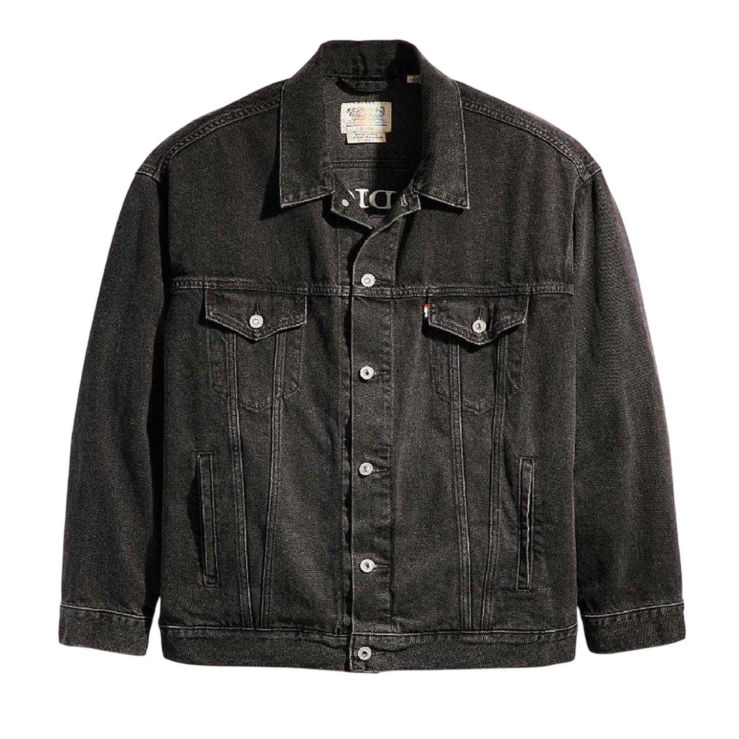 Black - Front - Levis Mens Liberation Denim Trucker Jacket