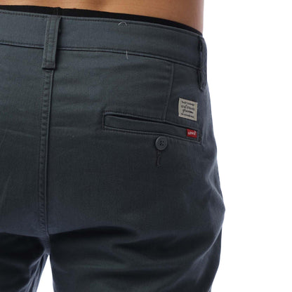 Dark Slate - Side - Levis Mens Cotton Blend Slim Chinos