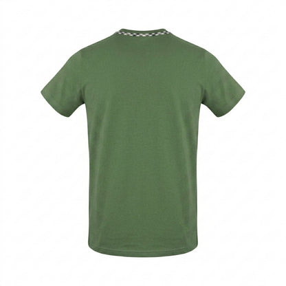 Military Green - Back - Aquascutum Mens London 1851 Cotton Blend T-Shirt