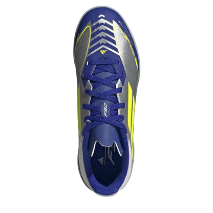 Silver-Blue - Lifestyle - Adidas Childrens-Kids F50 League Football Boots