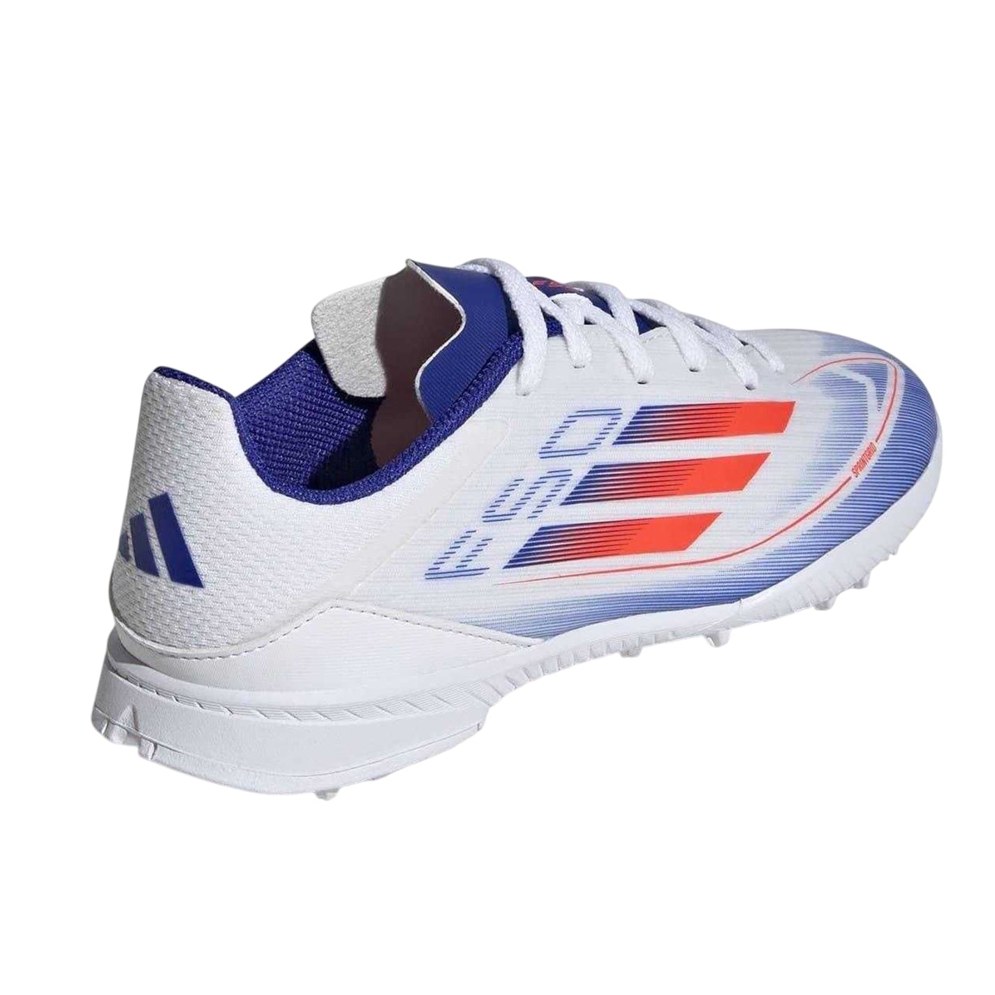 White-Red-Blue - Back - Adidas Childrens-Kids F50 League Football Boots