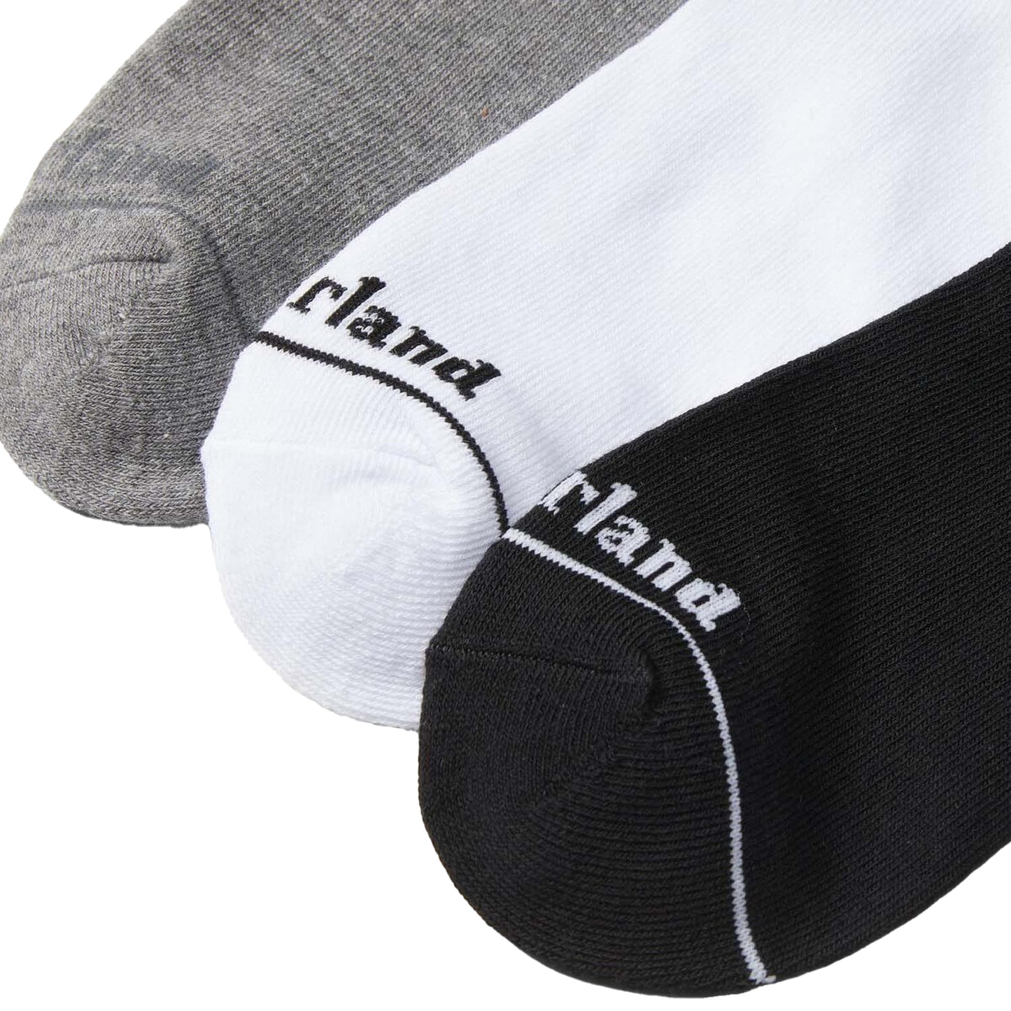 Black-Grey-White - Back - Timberland Unisex Adult Core No-Show Socks (Pack of 3)