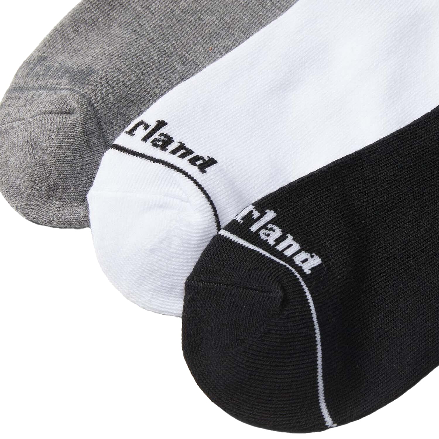 Black-Grey-White - Back - Timberland Unisex Adult Core No-Show Socks (Pack of 3)