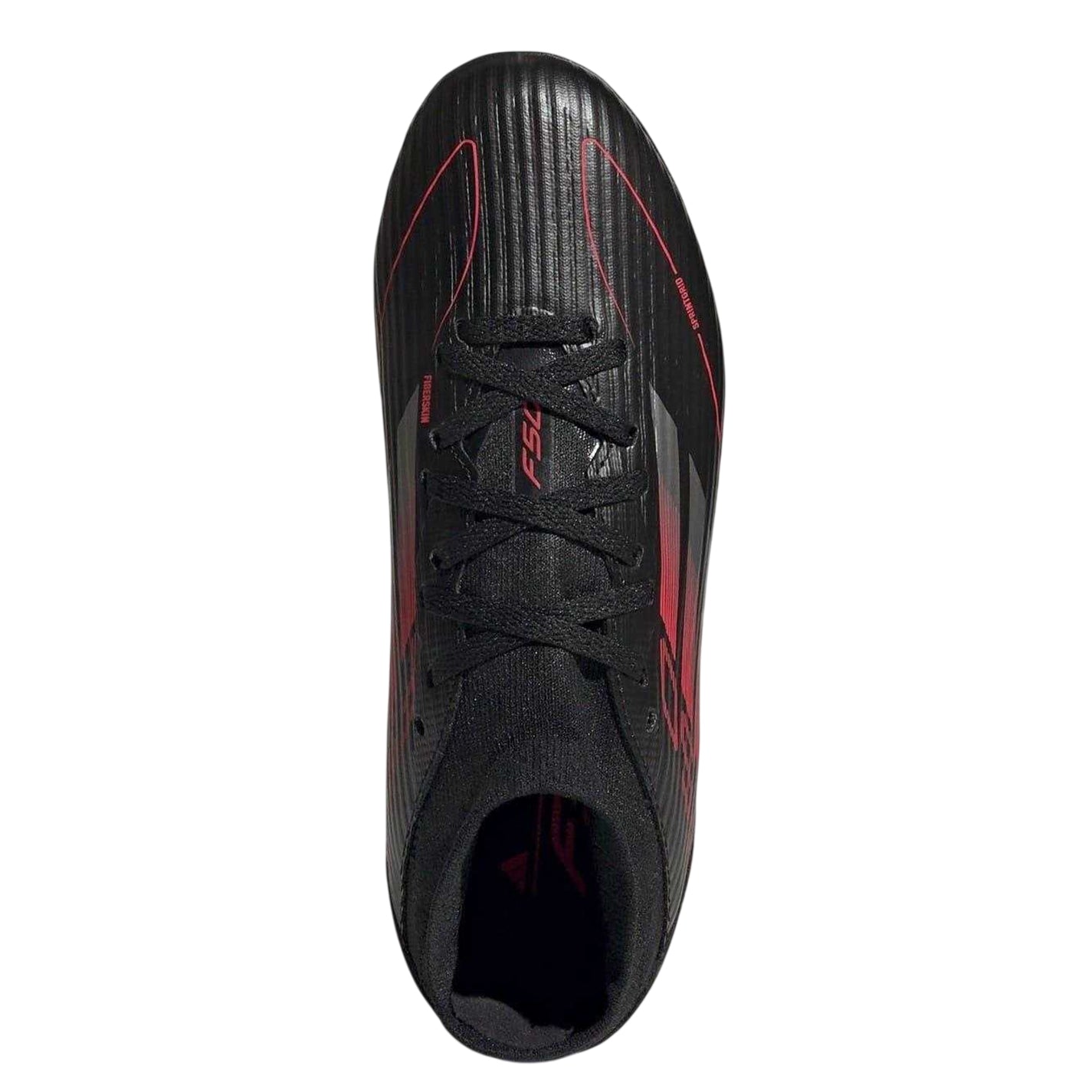Black-Iron-Red - Lifestyle - Adidas Childrens-Kids F50 League Firm Ground Football Boots