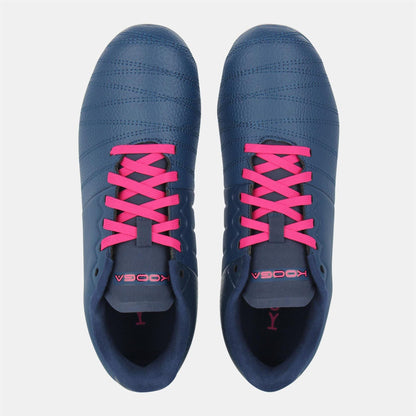 Navy-Pink - Lifestyle - KooGa Childrens-Kids Synthetic Rugby Boots