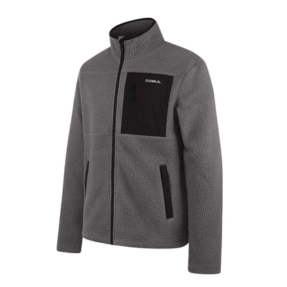 Grey - Side - Gul Mens Patterned Chest Pocket Jacket
