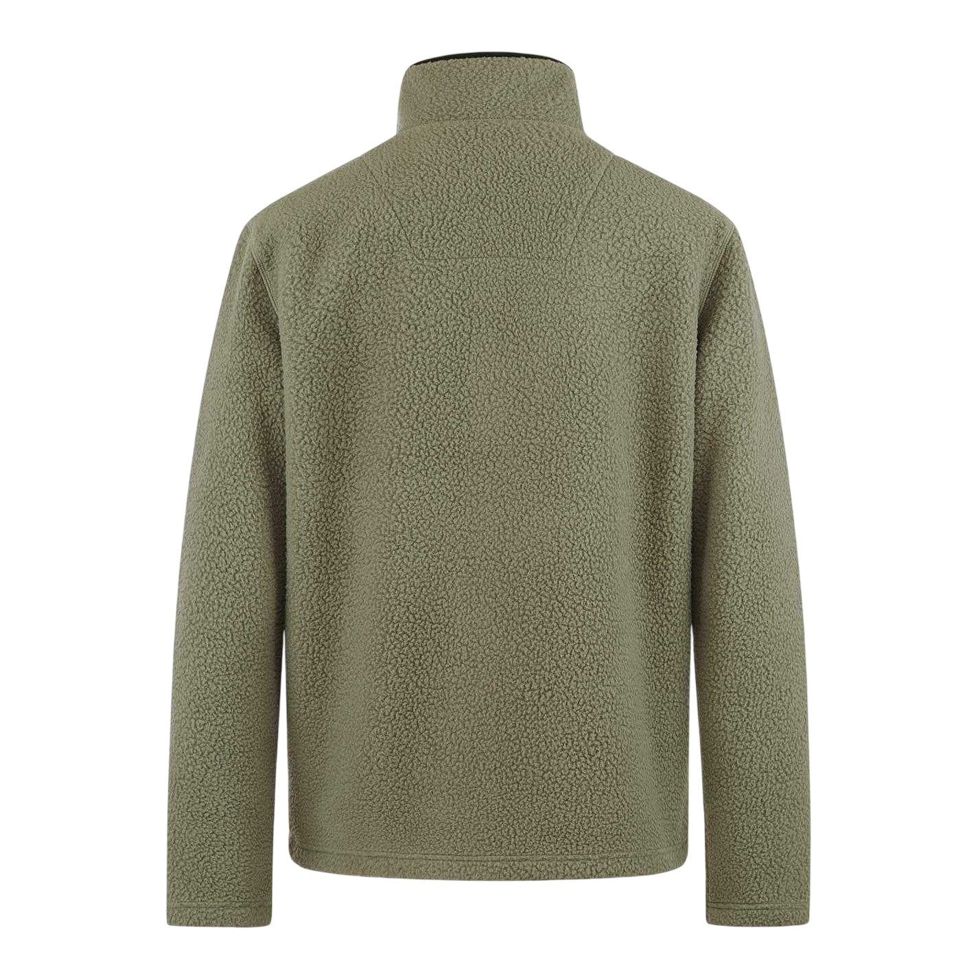 Khaki - Back - Gul Mens Patterned Chest Pocket Jacket