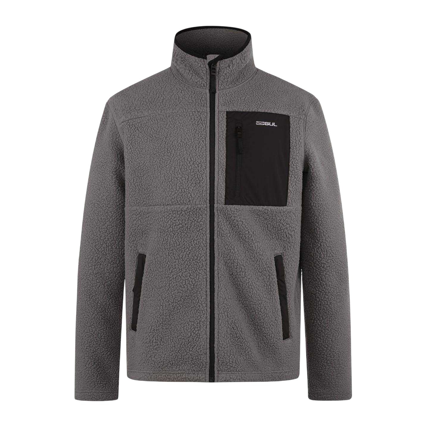 Grey - Front - Gul Mens Patterned Chest Pocket Jacket