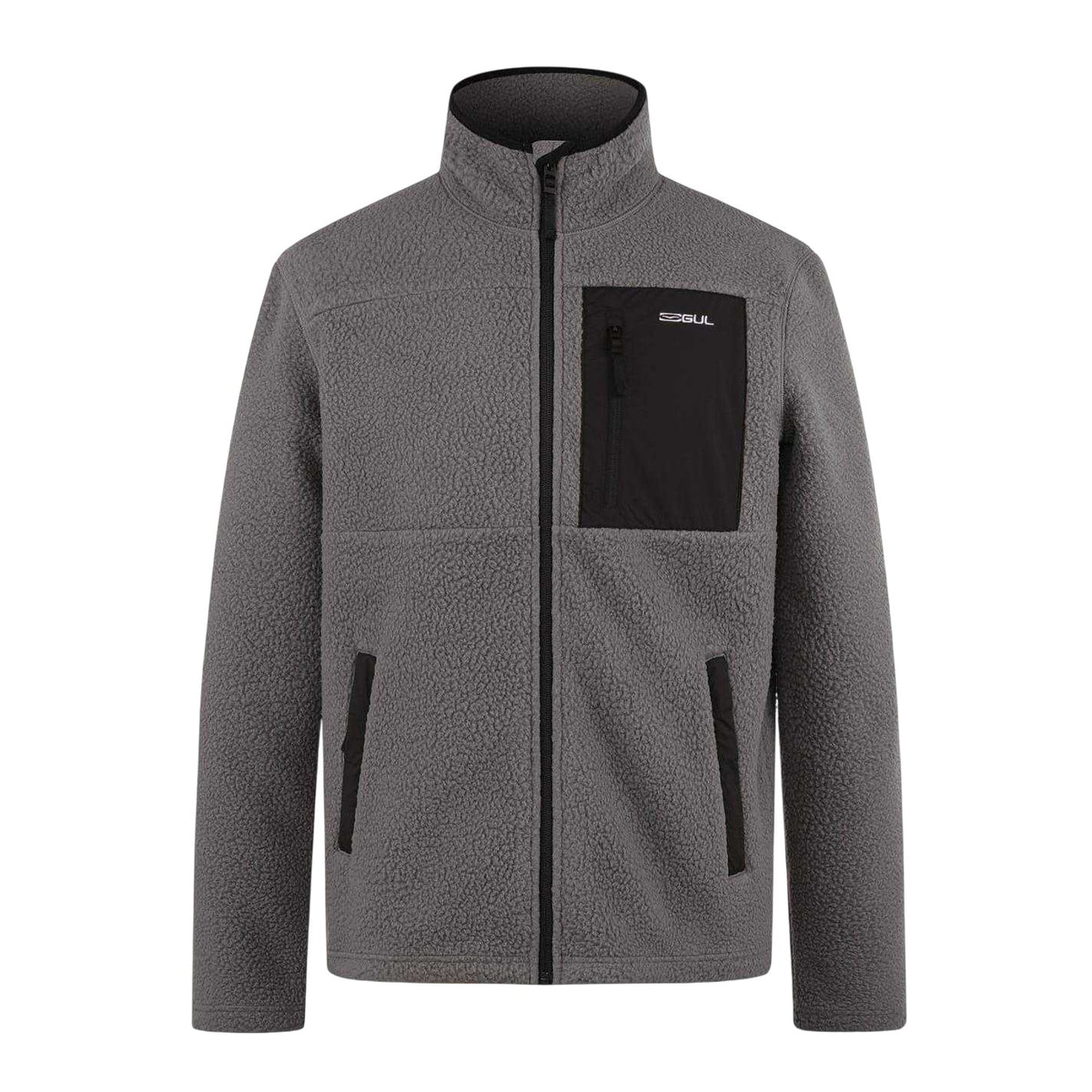 Grey - Front - Gul Mens Patterned Chest Pocket Jacket