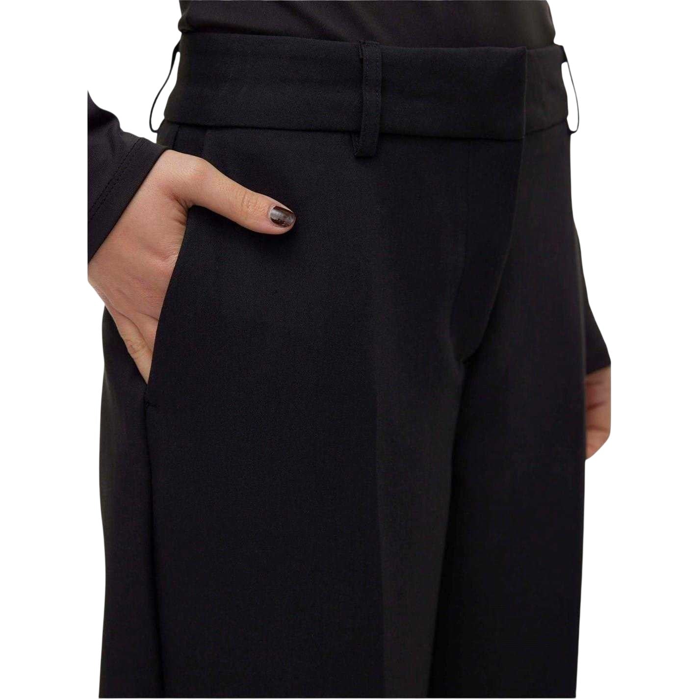 Black - Pack Shot - Vero Moda Womens-Ladies Straight Chinos