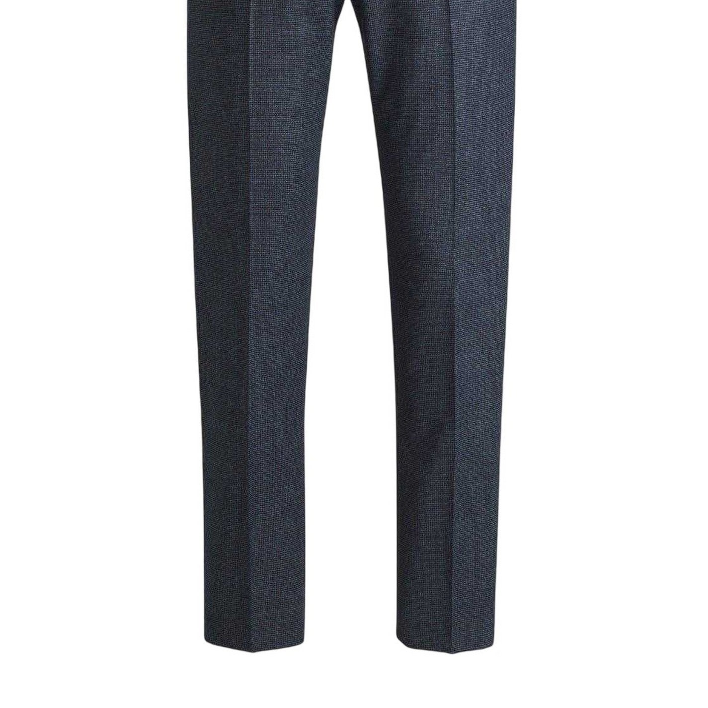 Dark Blue - Back - Boss Mens Houndstooth Straight Chinos
