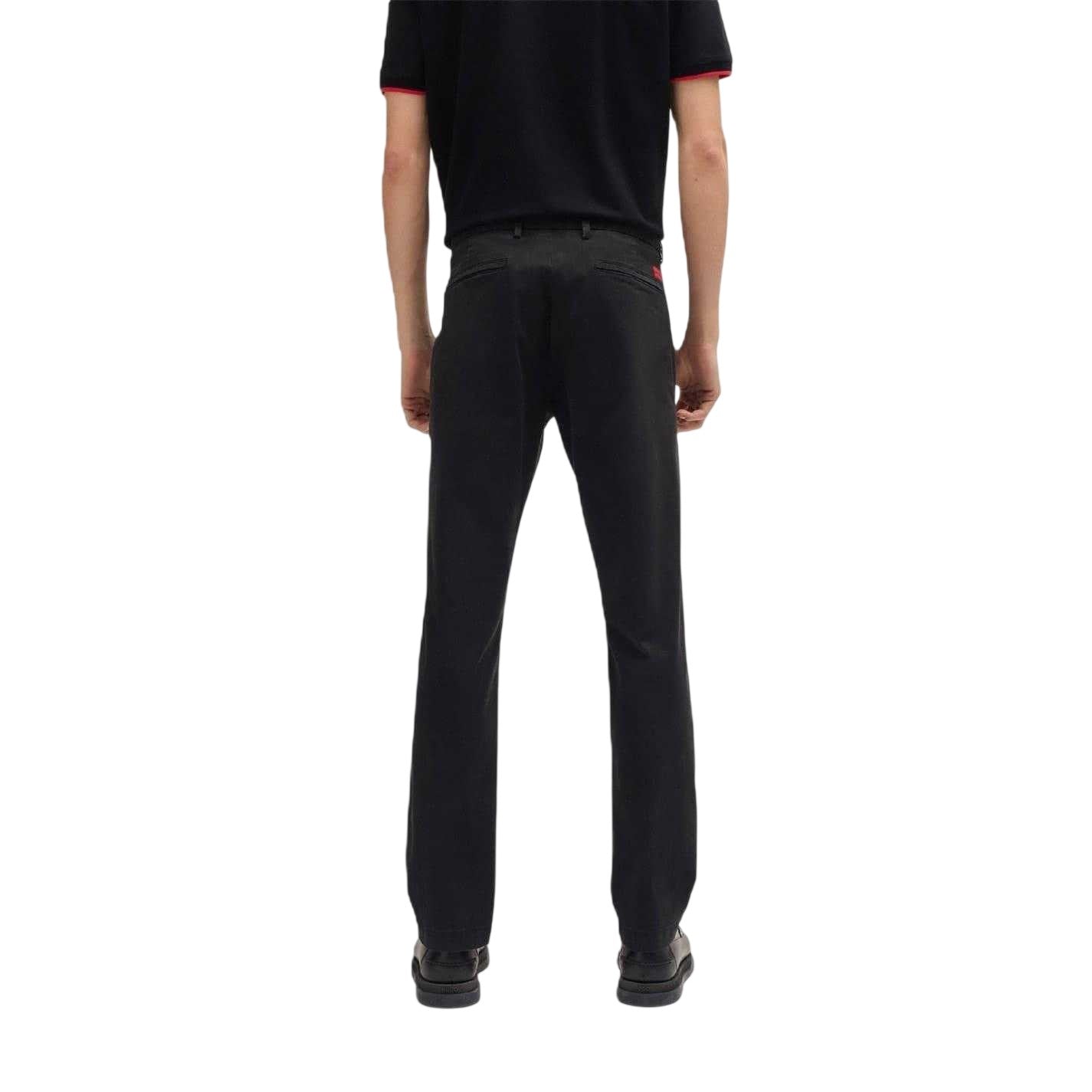 Black - Back - Hugo Boss Mens David Slim Chinos