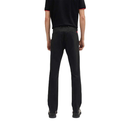 Black - Back - Hugo Boss Mens David Slim Chinos