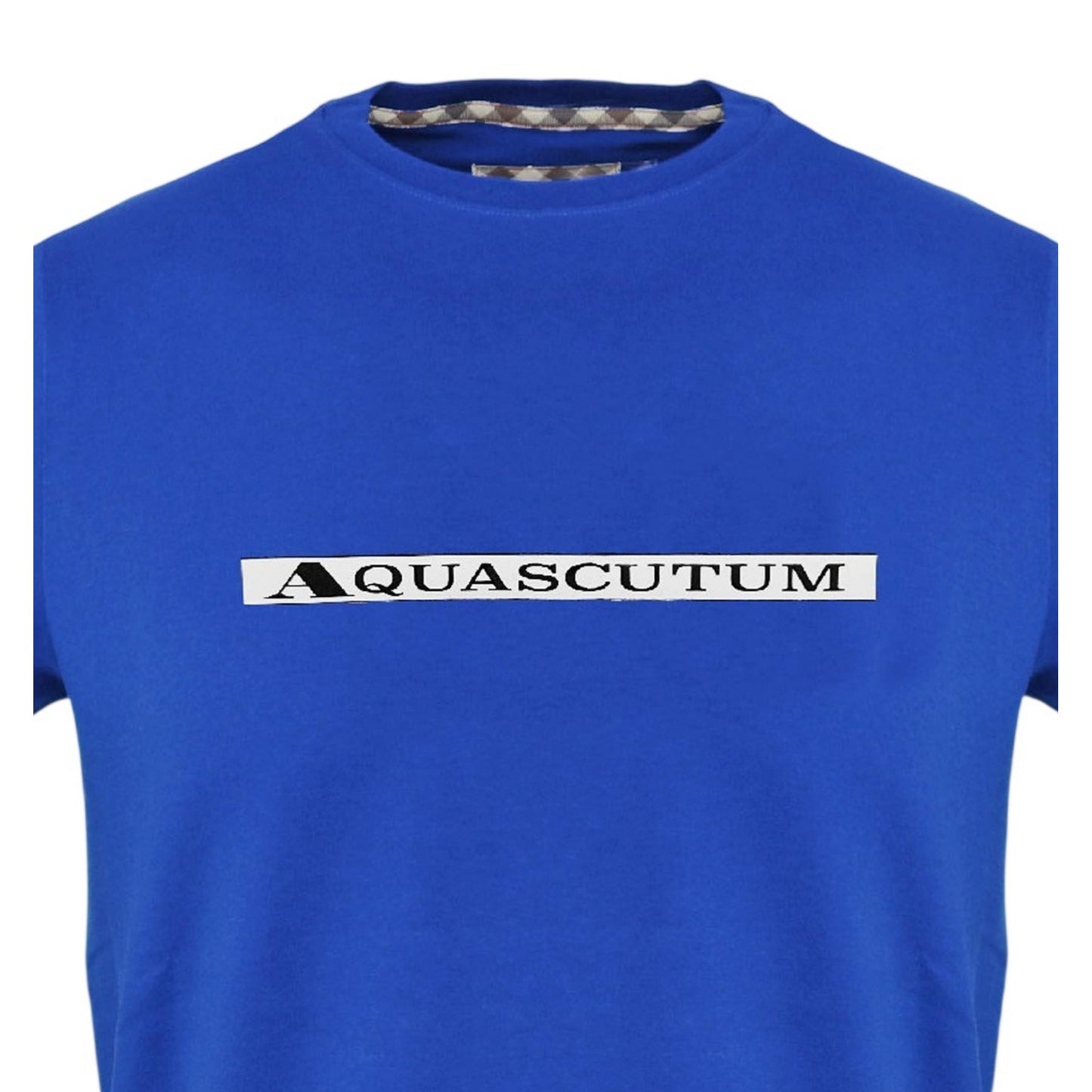 Sky - Side - Aquascutum Mens Club Check T-Shirt