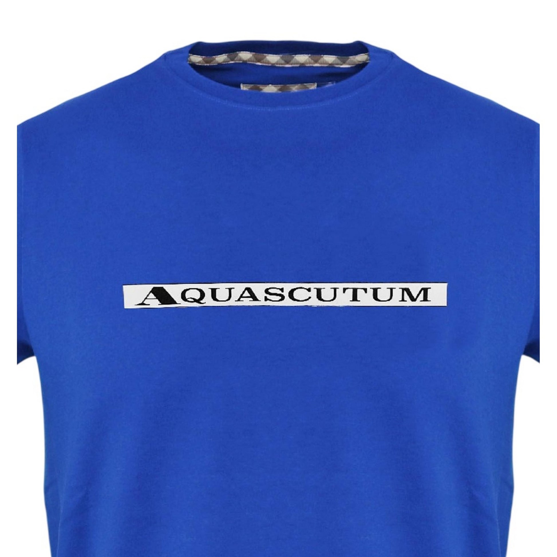 Sky - Side - Aquascutum Mens Club Check T-Shirt
