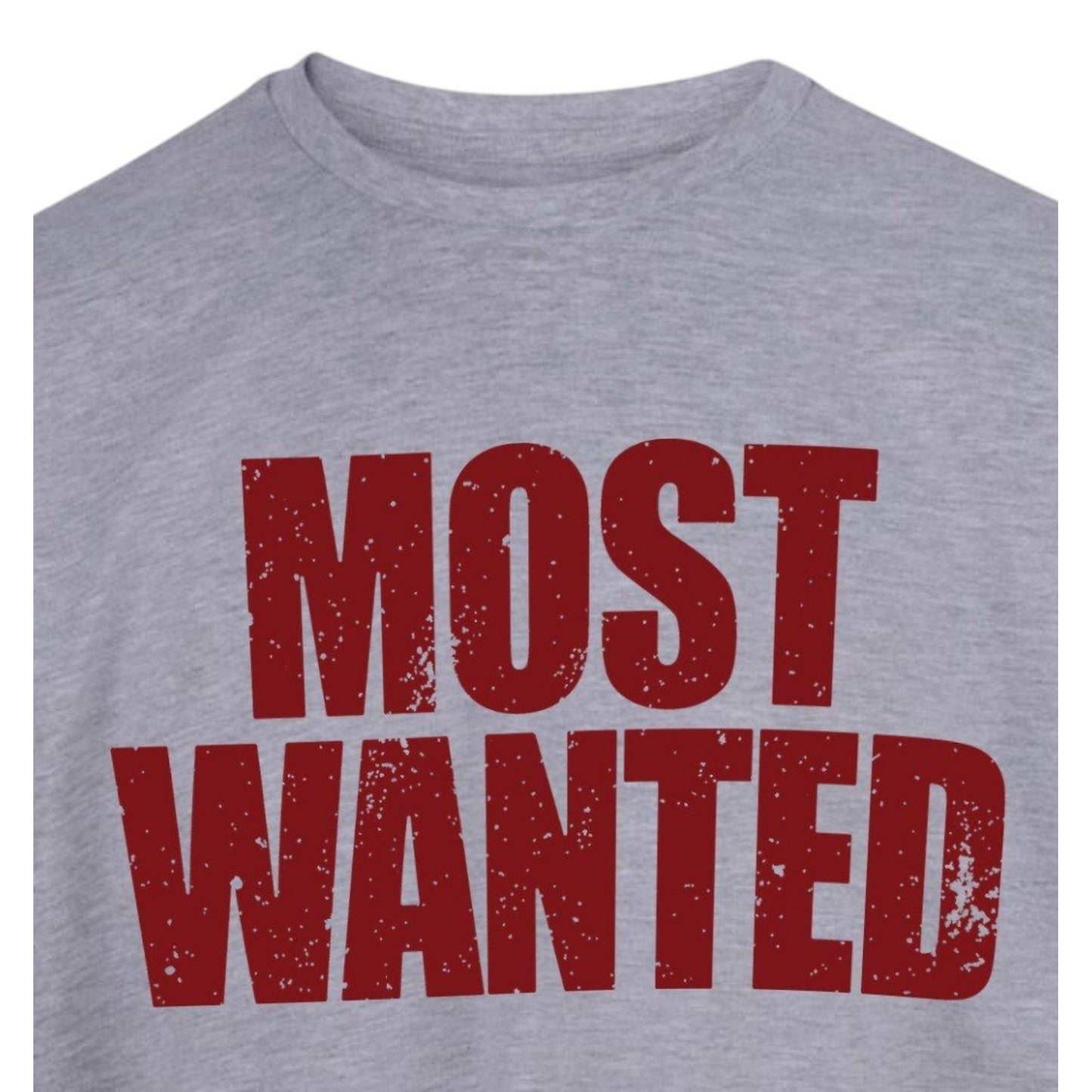 Grey - Side - AWD Unisex Adult Most Wanted T-Shirt