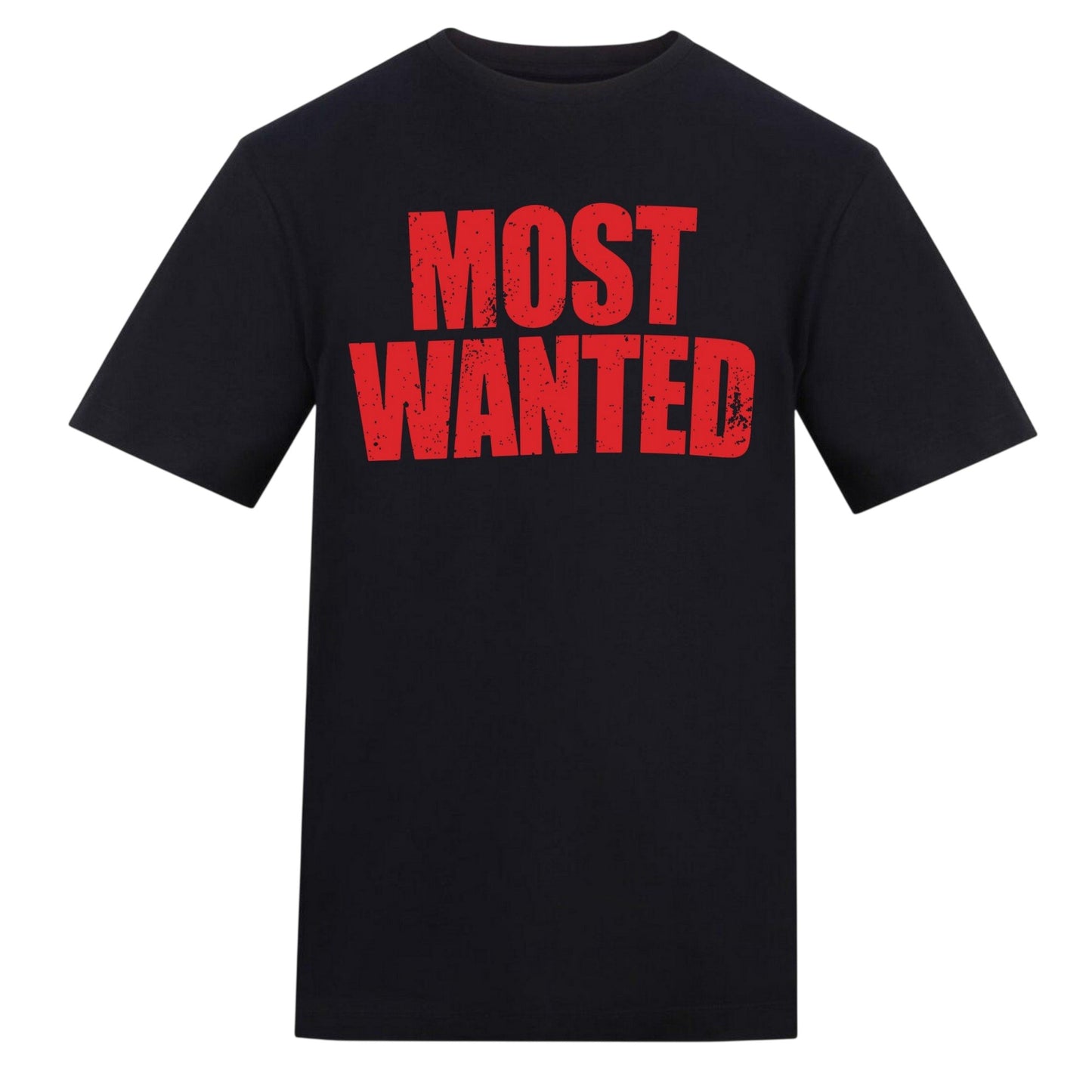 Black - Front - AWD Unisex Adult Most Wanted T-Shirt