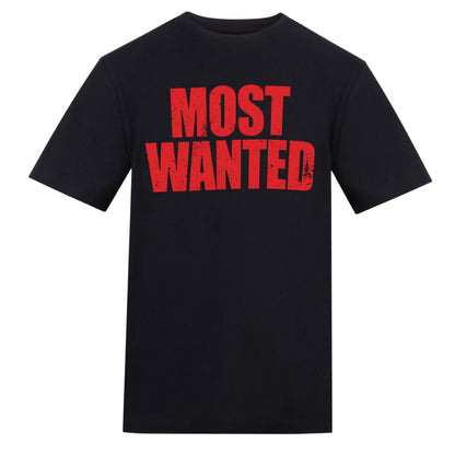 Black - Front - AWD Unisex Adult Most Wanted T-Shirt