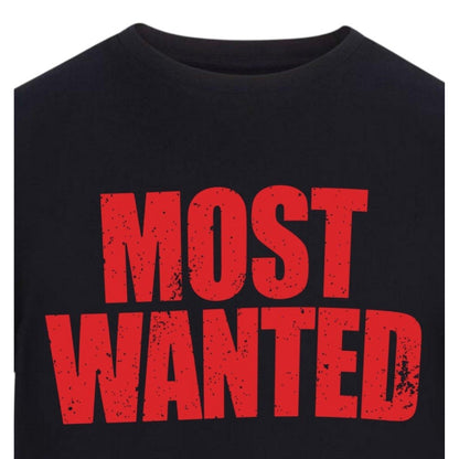 Black - Side - AWD Unisex Adult Most Wanted T-Shirt