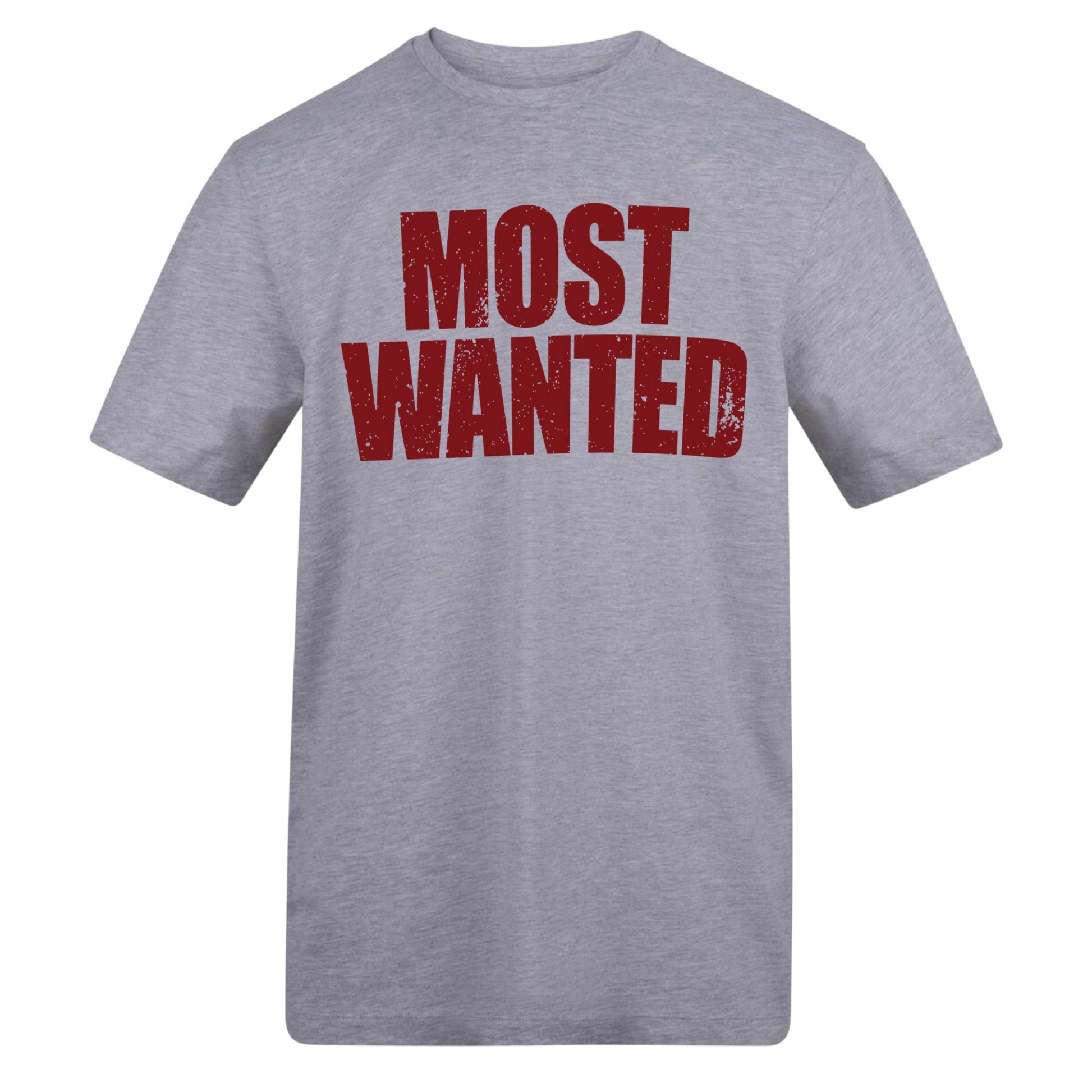 Grey - Front - AWD Unisex Adult Most Wanted T-Shirt