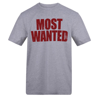 Grey - Front - AWD Unisex Adult Most Wanted T-Shirt