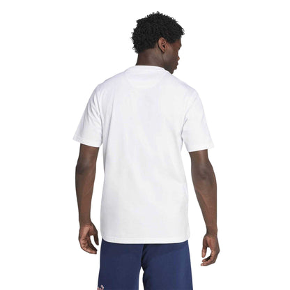 White - Back - Adidas Unisex Adult Arsenal FC Cotton Crew Neck Short-Sleeved T-Shirt