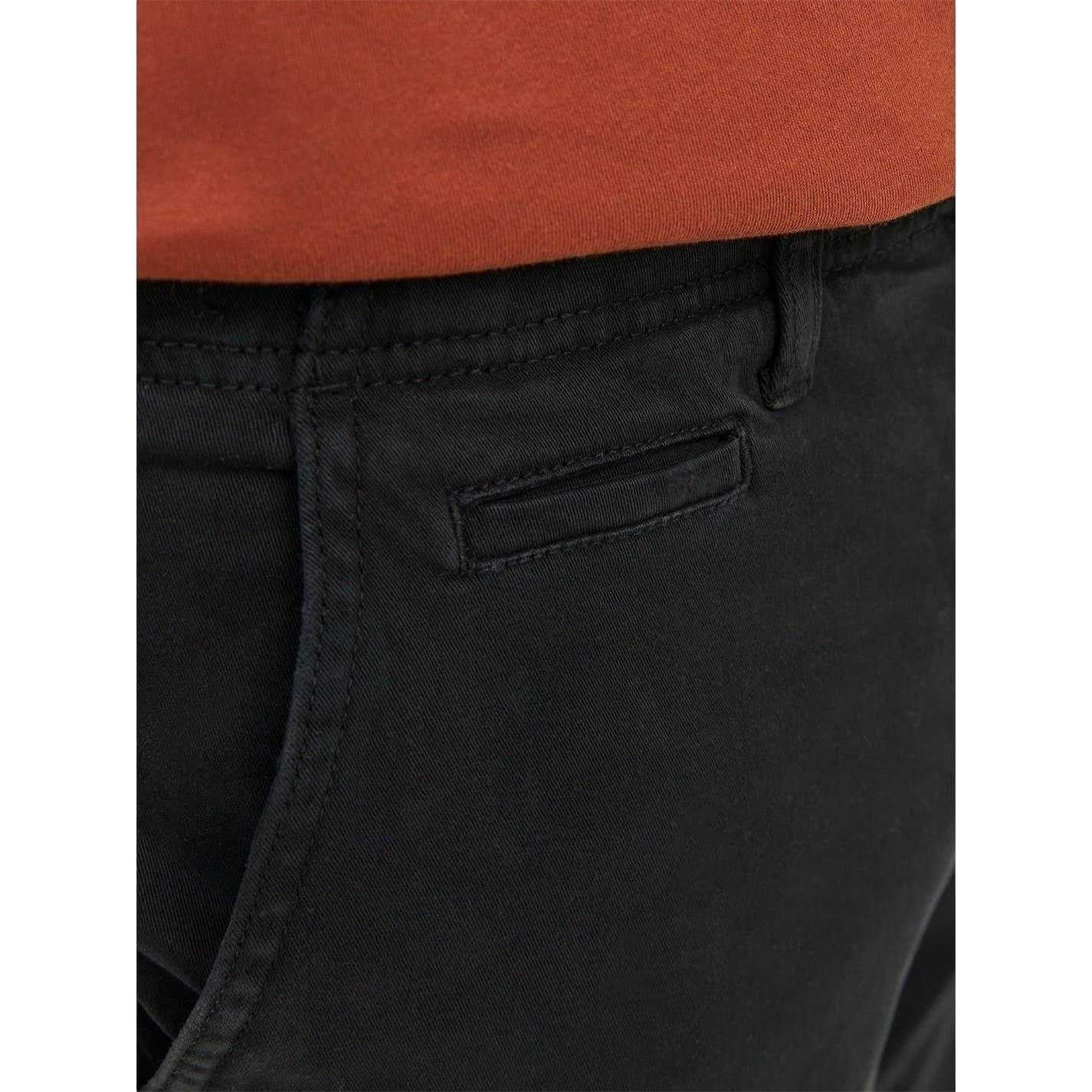 Black - Pack Shot - Jack And Jones Mens Harlow Tapered Chinos