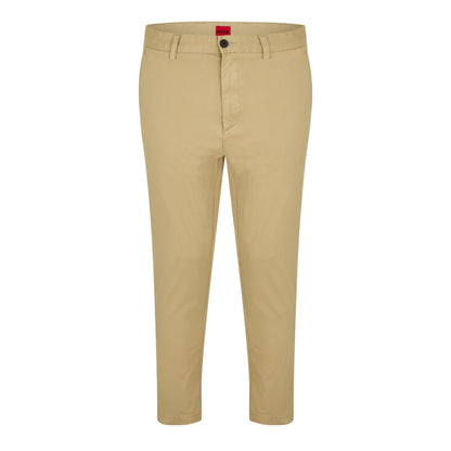 Medium Beige - Front - Hugo Mens Jimi Straight Chinos